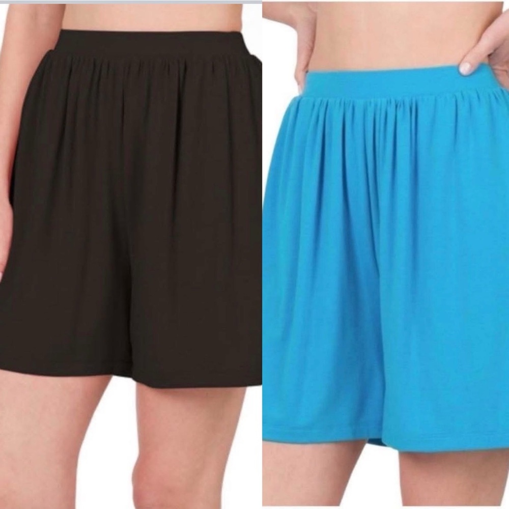 2 pair Zenana Shorts Size Large
